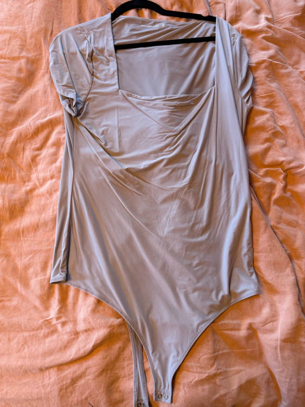 Abercrombie & Fitch Light Gray/taupe One-Piece Bodysuit